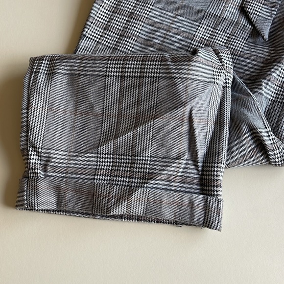 wild fable Plaid Pull on Tie Waist Ankle Cuff Pants - Picture 5 of 9